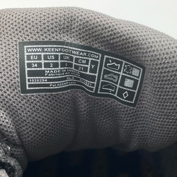 EUC Kids KEEN Targhee Low Hiking Boots Size 2 - Picture 6 of 6